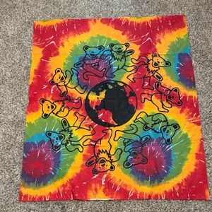 Tie-Dye grateful Dead Dancing Bears Graphic Tapestry